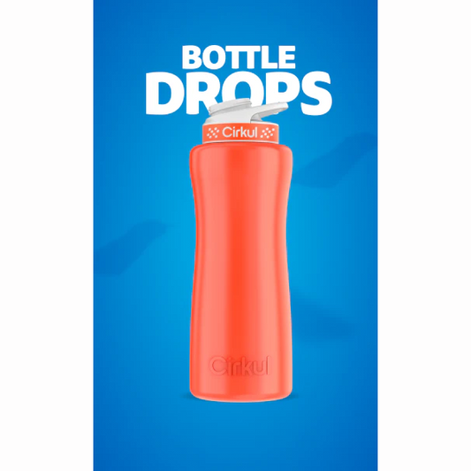 Limited Edition: 32oz. Neon Orange-Red  Steel Bottle & Lid